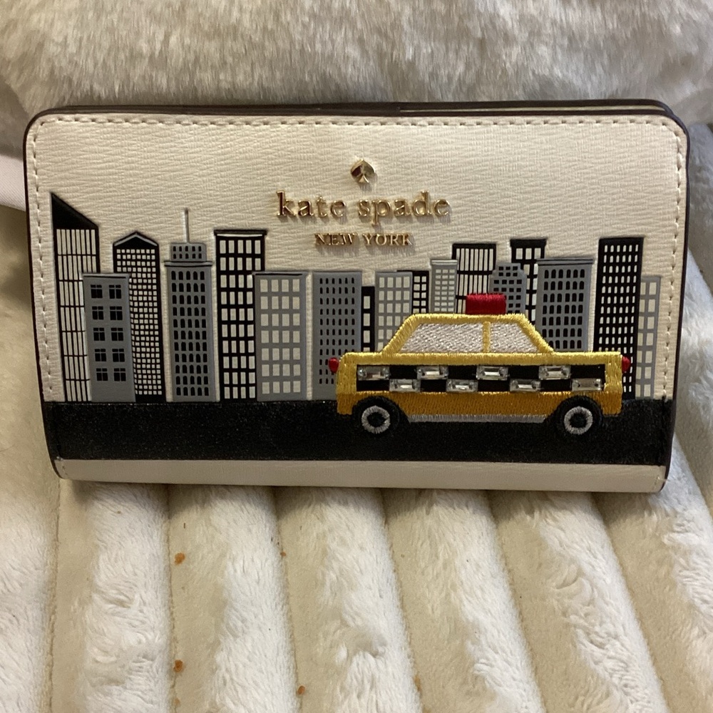 Kate Spade Yellow Taxi Cityscape Wallet